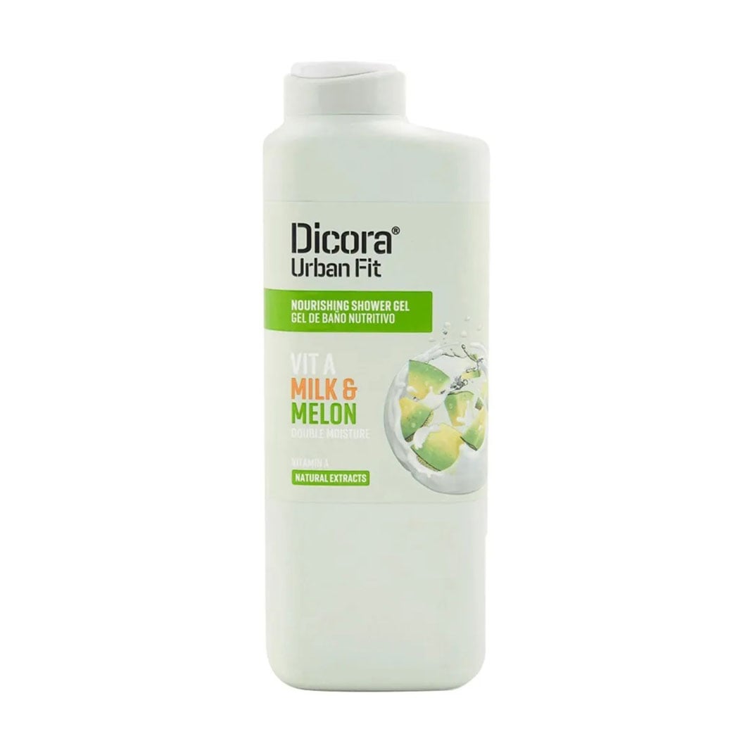Живильний гель для душу Dicora Urban Fit Молоко та диня, з вітаміном А, 400 мл